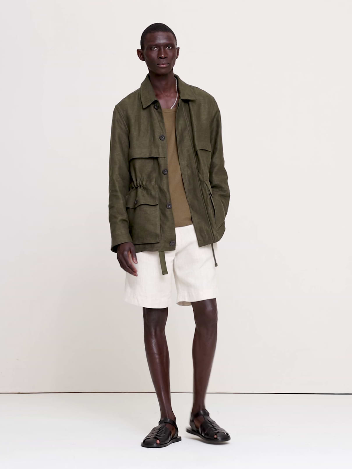 Linen Canvas Utility Jacket | Banana Republic