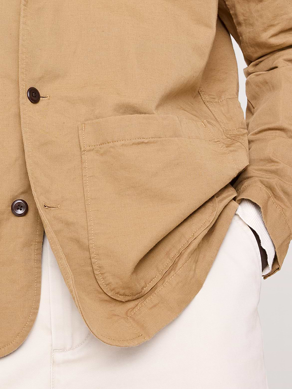 Italian Linen-Cotton Shirt Jacket