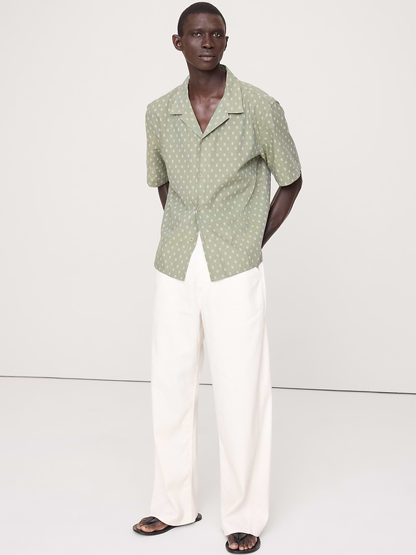 Relaxed-Fit Summerweight Cotton Resort Shirt