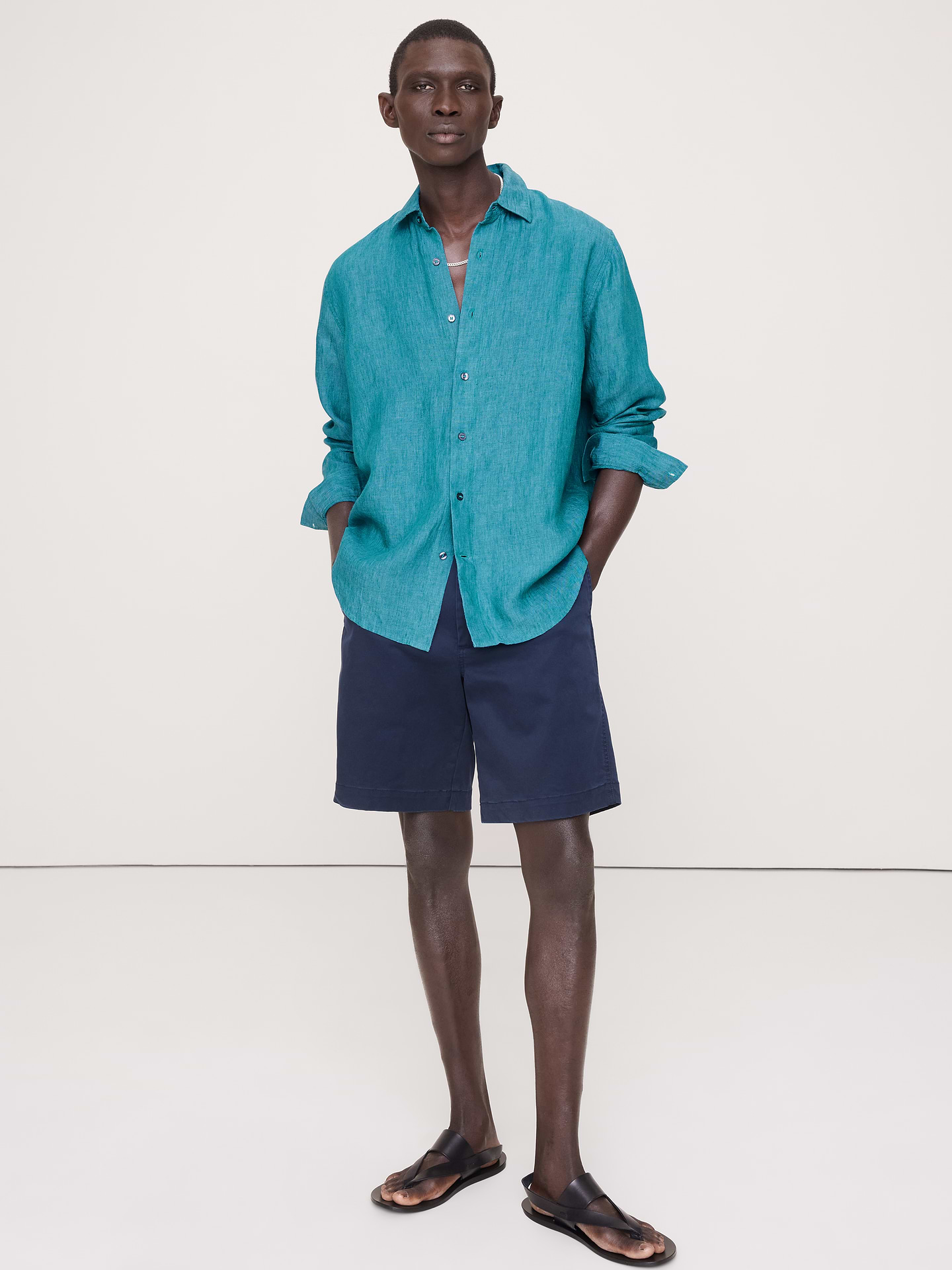 Image number 1 showing, Standard-Fit Linen Shirt
