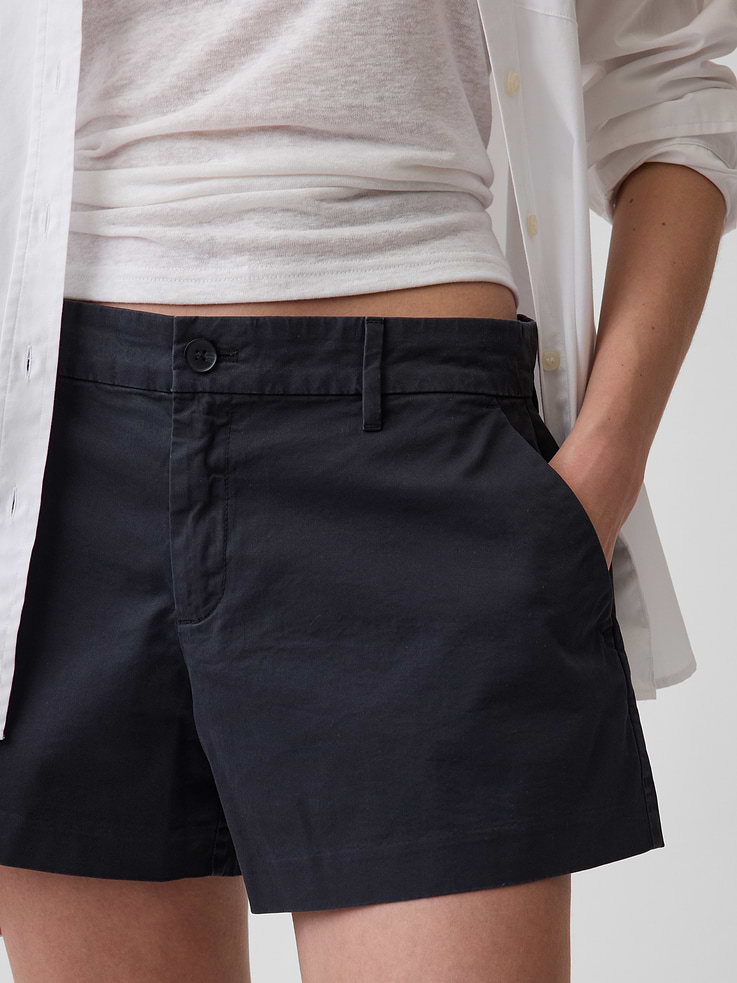 Image number 6 showing, Mid Rise Khaki Shorts