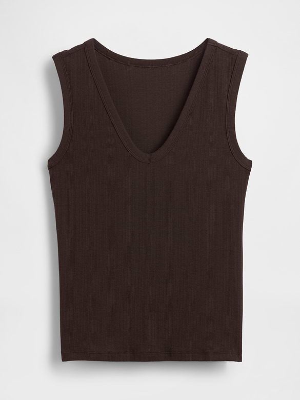 Variegated Rib Tank Top