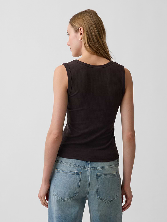 Variegated Rib Tank Top