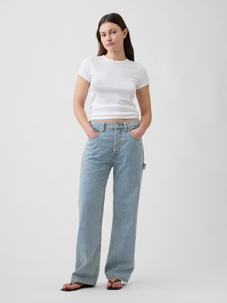 Image number 3 showing, Modern Ribbed Crewneck T-Shirt