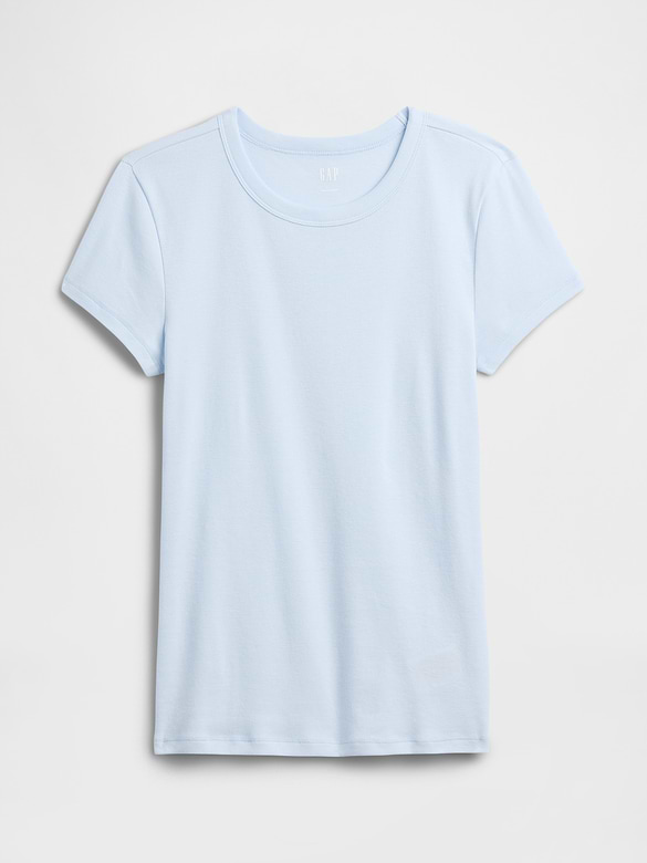 Modern Ribbed Crewneck T-Shirt