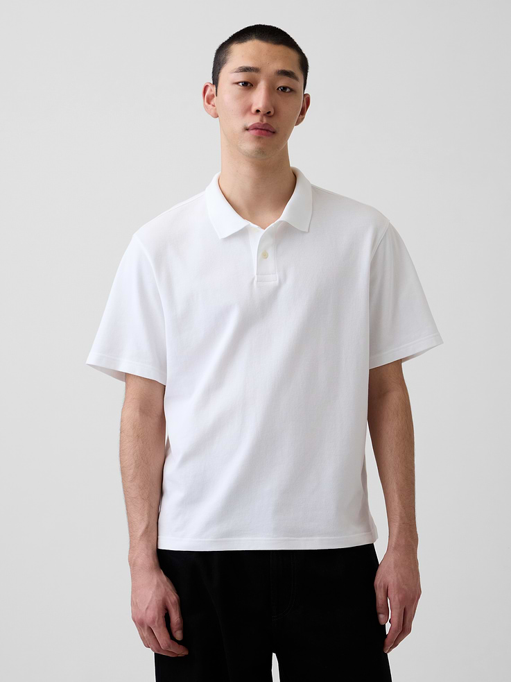 Image number 1 showing, Relaxed Pique Polo