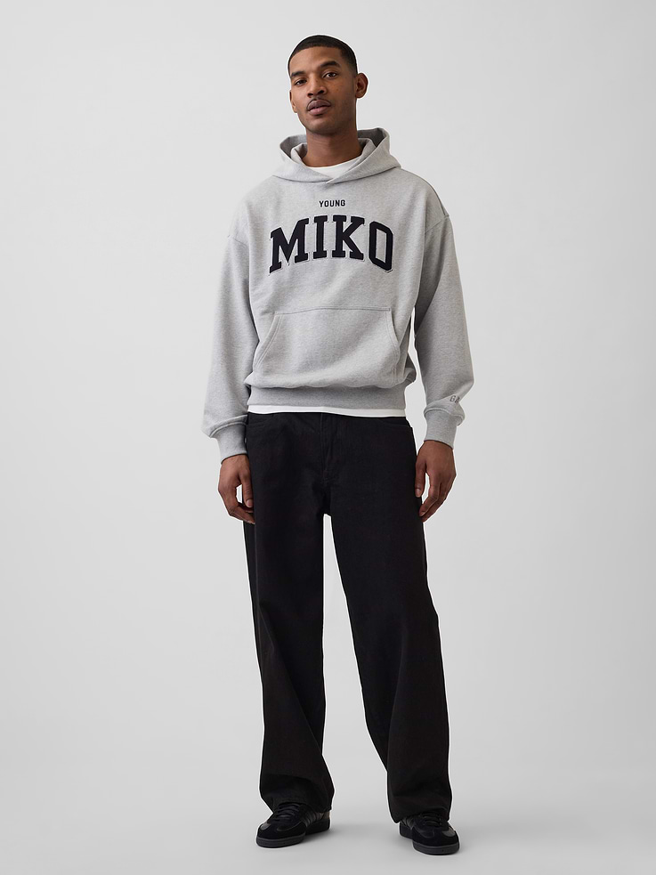 Image 6 of 9, Young Miko Adult Heavyweight Logo Hoodie
