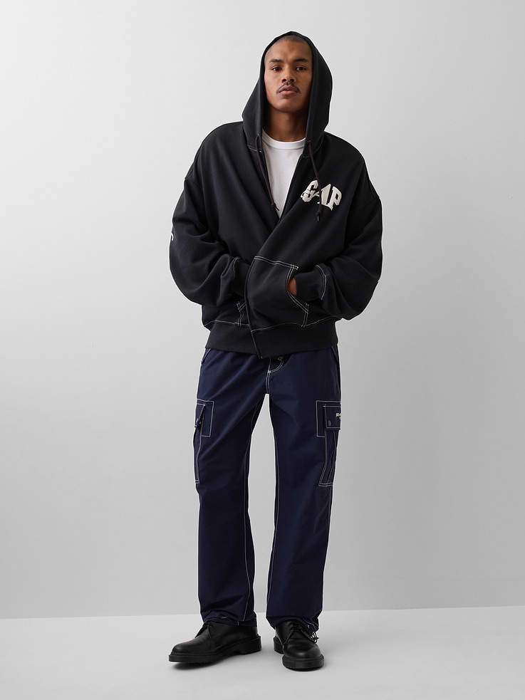 Image number 3 showing, Gap × Awake NY Heavyweight Oversized Logo Zip Hoodie