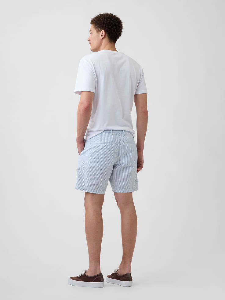 Image number 2 showing, 7" Essential Seersucker Shorts
