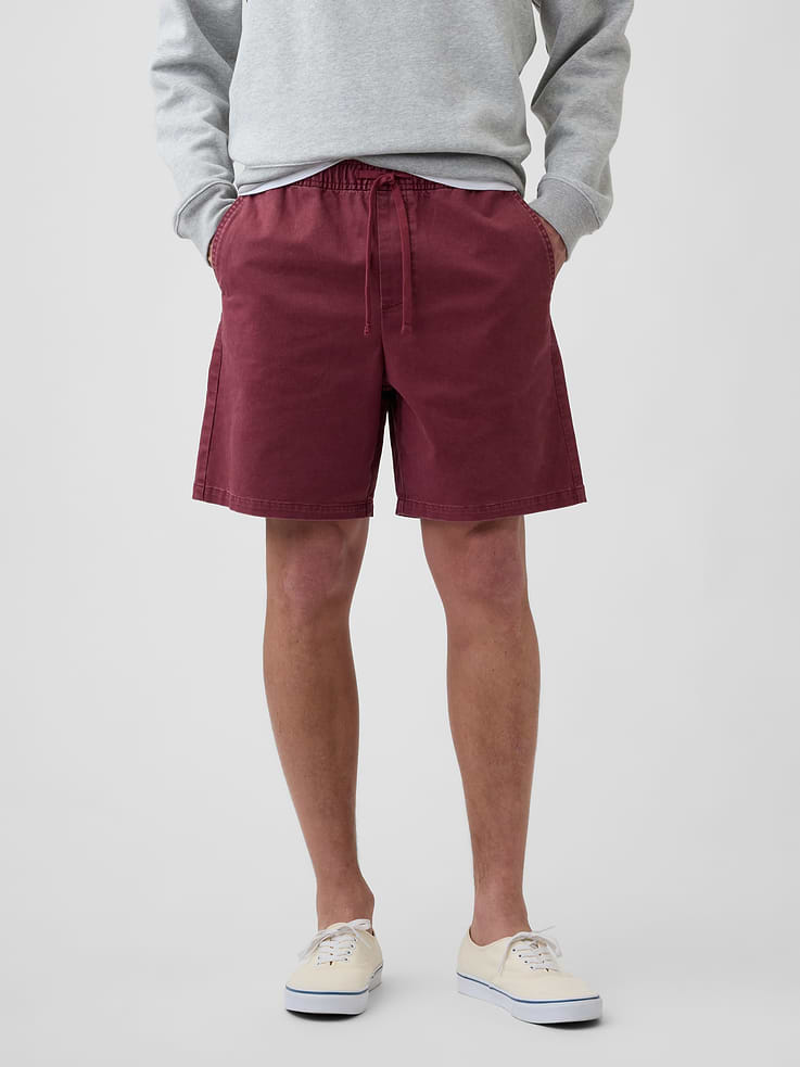 Image number 3 showing, 7" Essential Pull-On Khaki Shorts