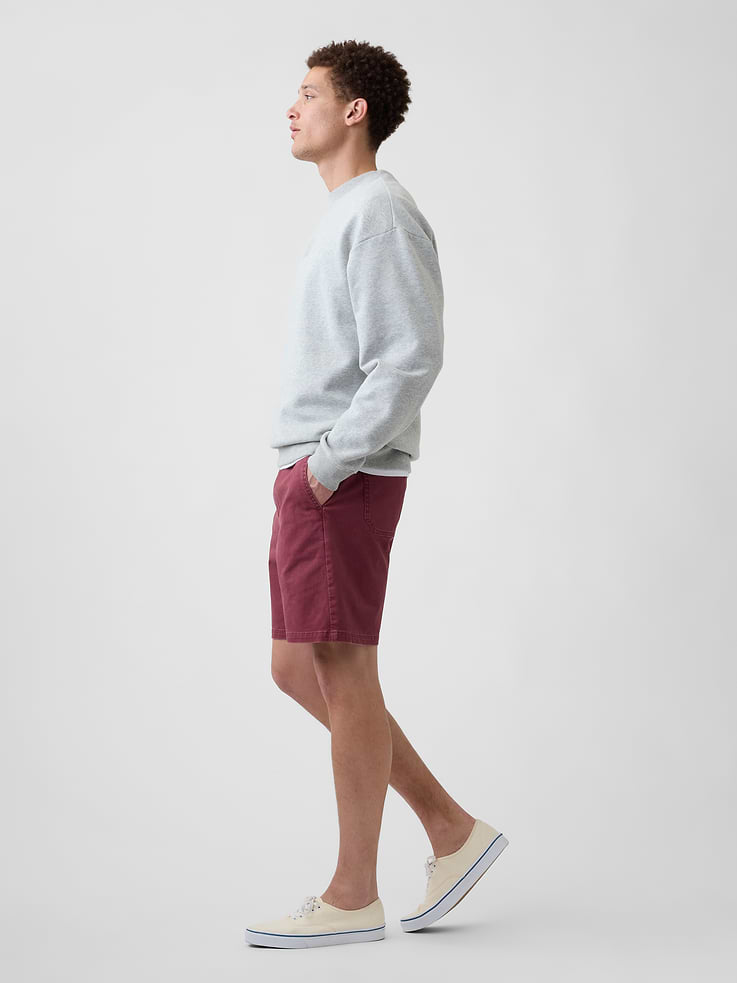 Image number 4 showing, 7" Essential Pull-On Khaki Shorts