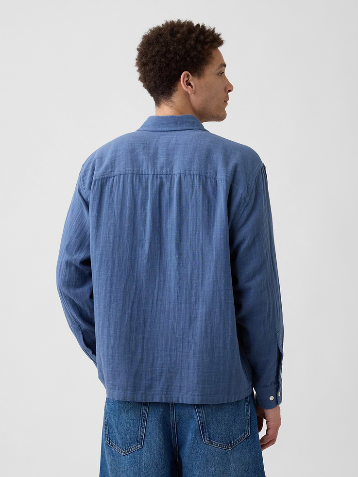 Image number 2 showing, Gauze Shirt in Boxy Fit