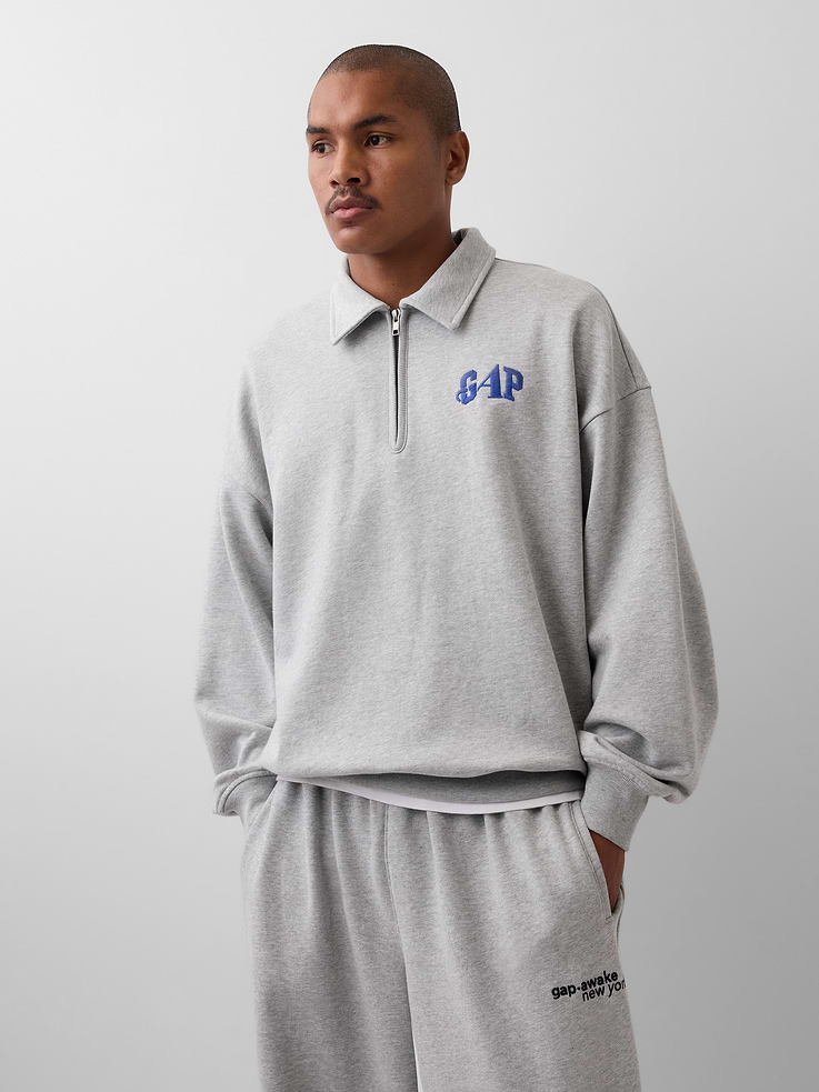 Image number 1 showing, Gap × Awake NY Heavyweight Oversized Quarter-Zip Pullover