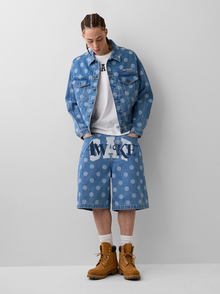 Image number 2 showing, Gap × Awake NY Oversized Dotted Icon Denim Jacket