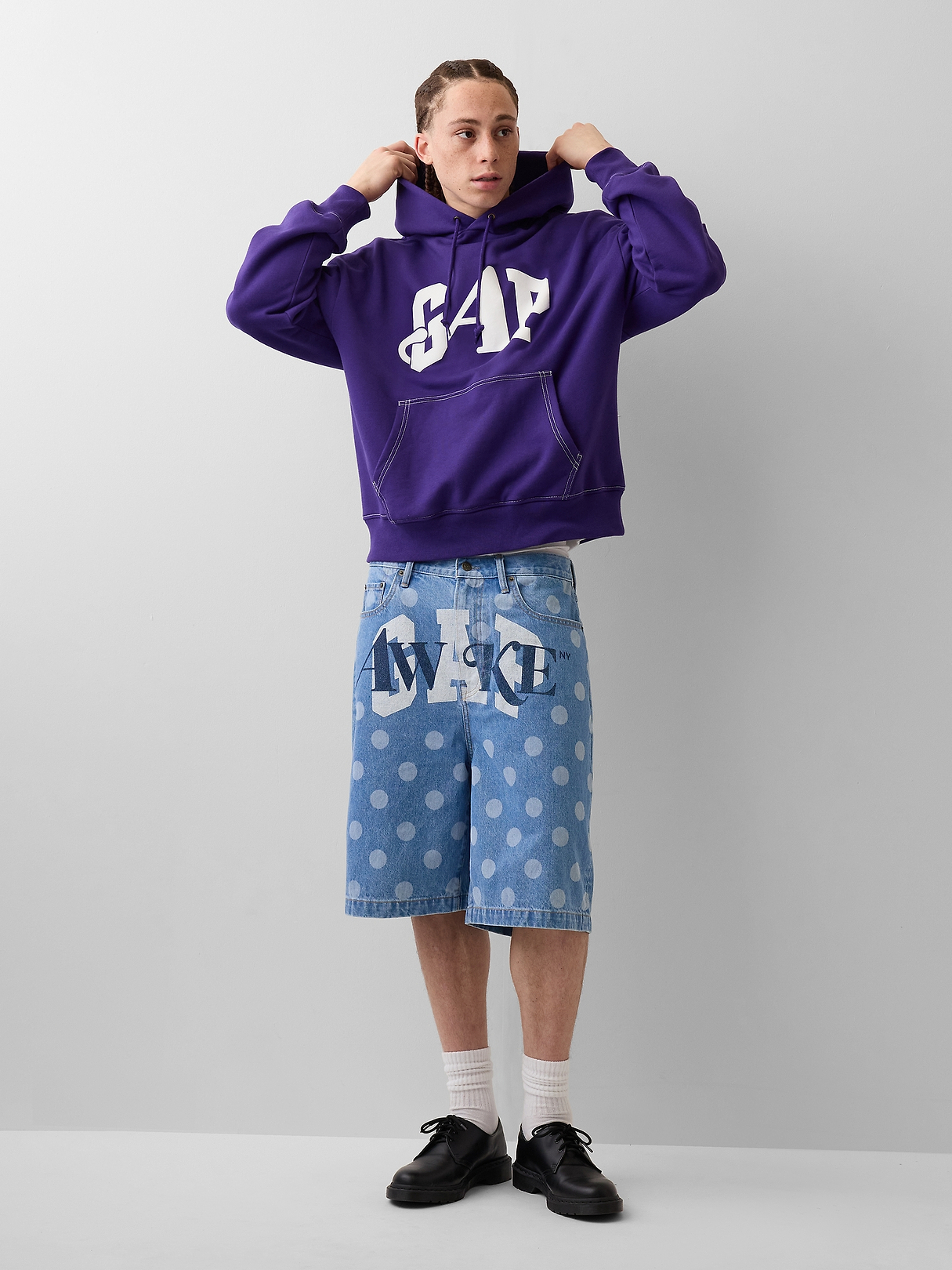 Gap × Awake NY Heavyweight Oversized Logo Hoodie | Gap