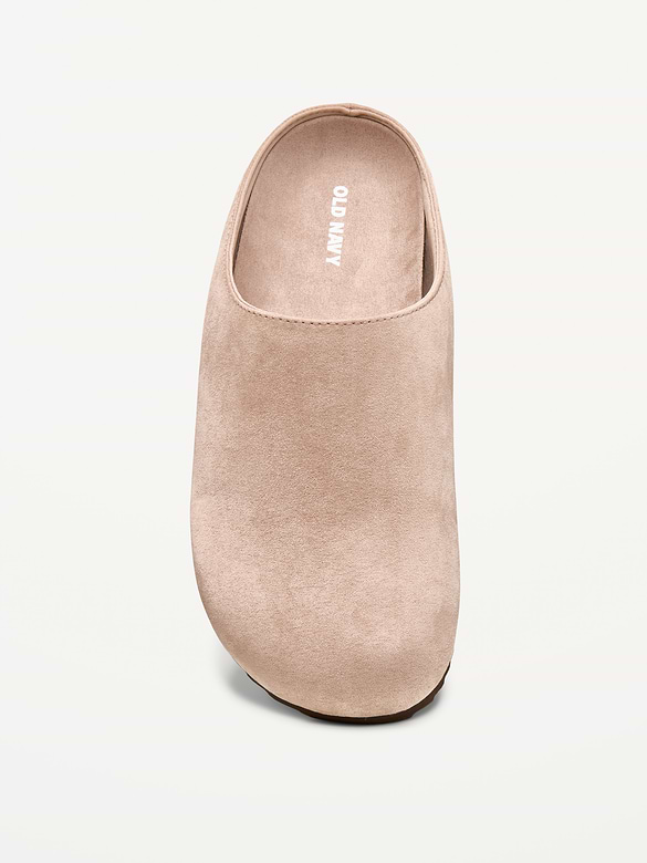 Faux-Leather Mule Shoes for Men