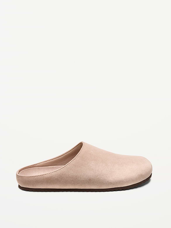 Faux-Leather Mule Shoes for Men