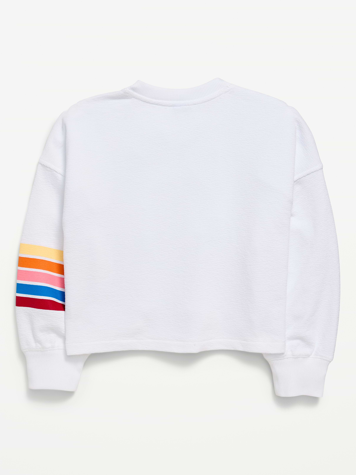 Image number 2 showing, Long-Sleeve Boxy Textured Pocket T-Shirt for Girls