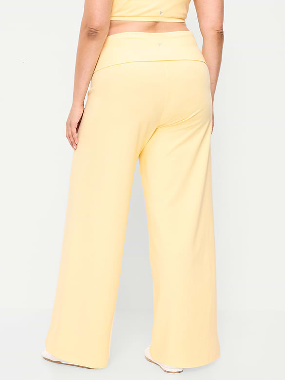 Pantalon PowerChill jambe large à taille haute et rabattable