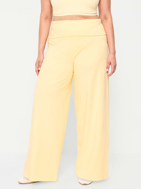 Pantalon PowerChill jambe large à taille haute et rabattable