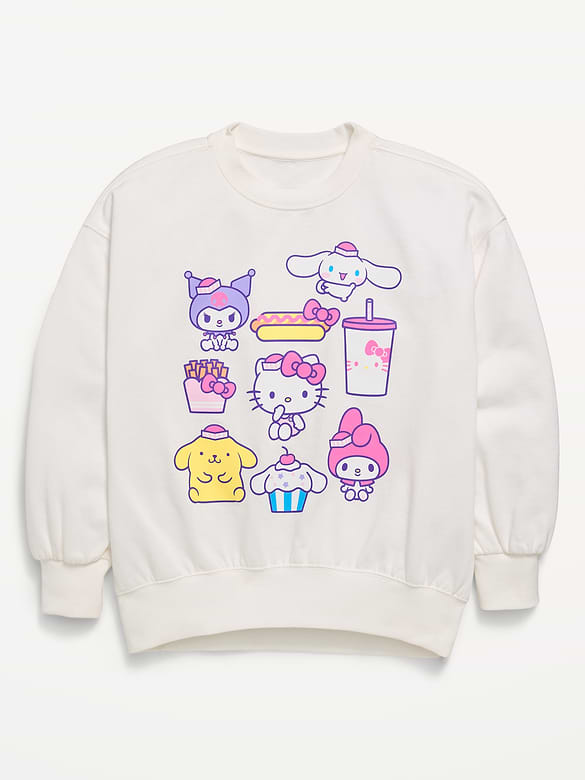 Hello Kitty® Oversized Graphic Tunic Sweatshirt for Girls