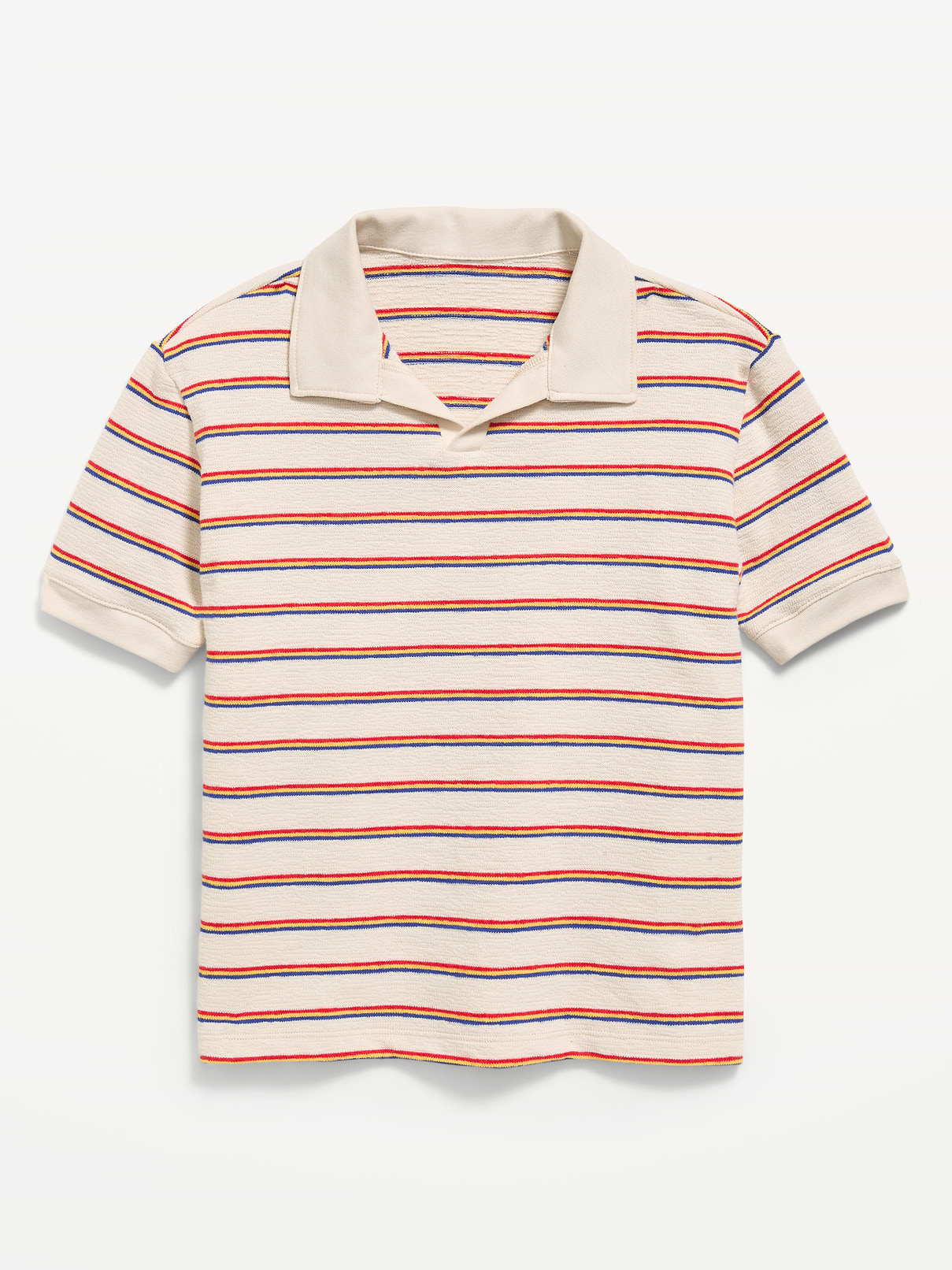 Image number 1 showing, Short-Sleeve Textured-Knit Polo Shirt for Boys