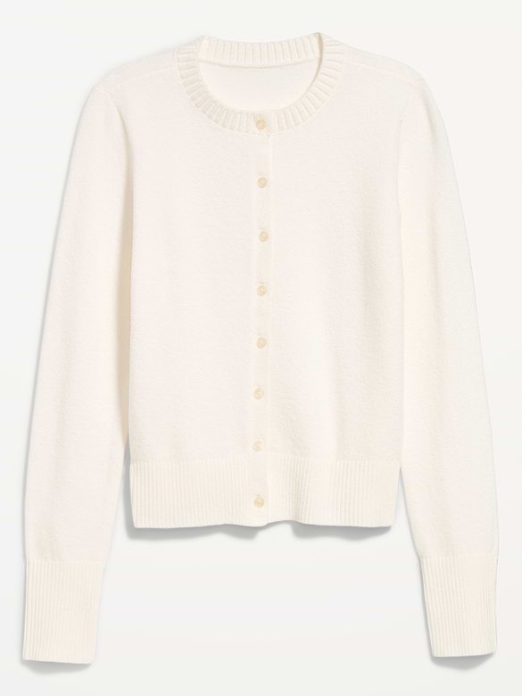 SoSoft Cropped Crew-Neck Cardigan
