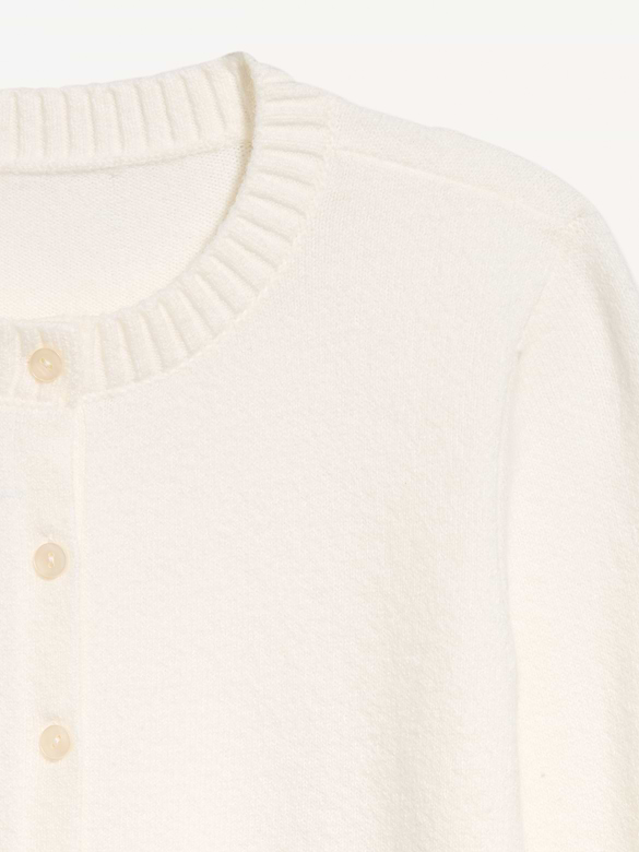 SoSoft Cropped Crew-Neck Cardigan