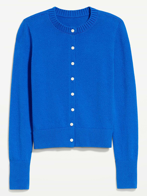 SoSoft Cropped Crew-Neck Cardigan