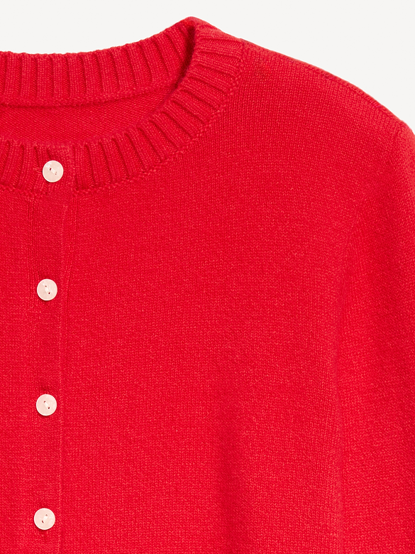 SoSoft Cropped Crew-Neck Cardigan