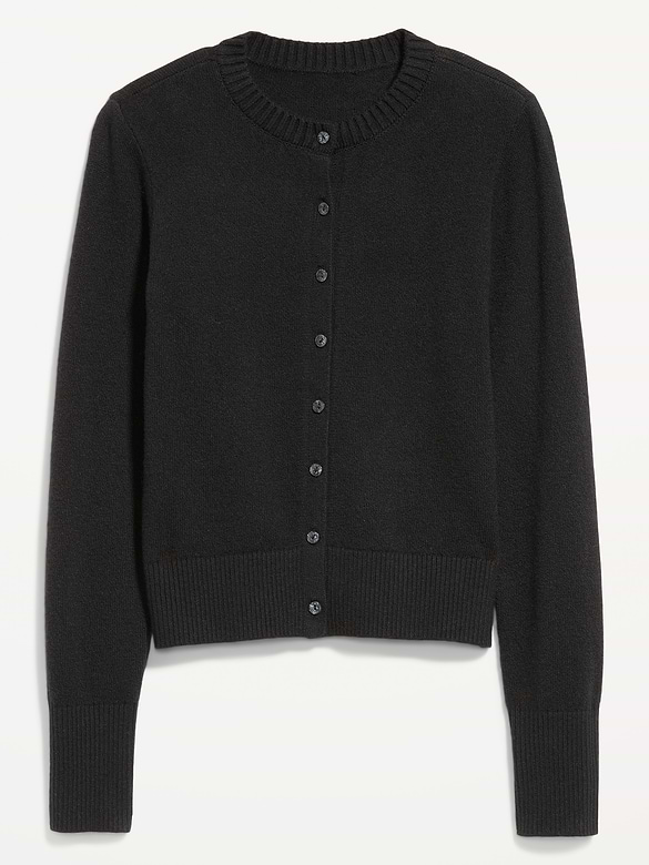 SoSoft Cropped Crew-Neck Cardigan