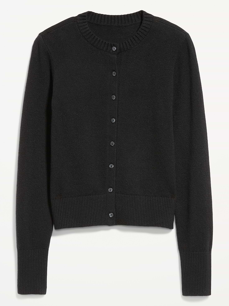 L'image numéro 5 présente Cardigan court ras du cou SoSoft