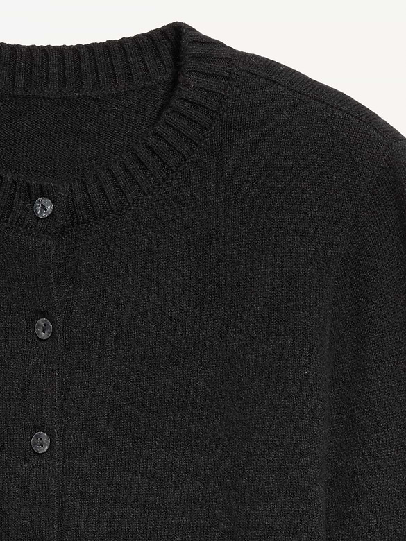 SoSoft Cropped Crew-Neck Cardigan