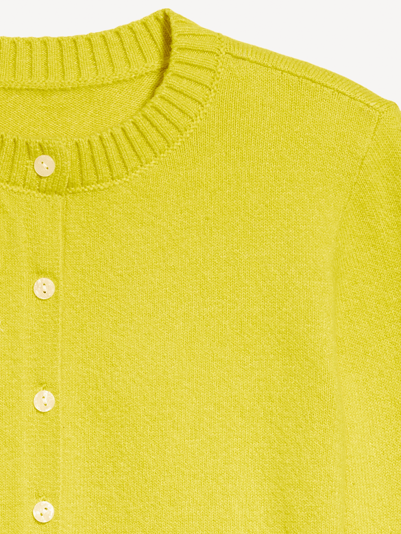 SoSoft Cropped Crew-Neck Cardigan