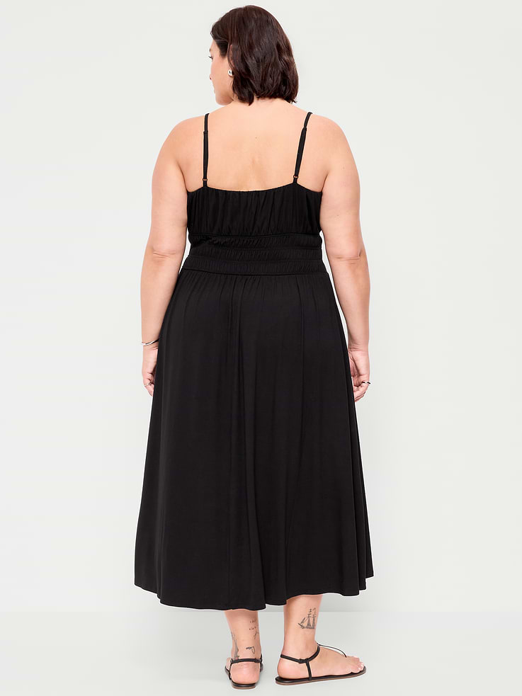 Image number 10 showing, Fit & Flare Jersey Smocked-Waist Midi Dress