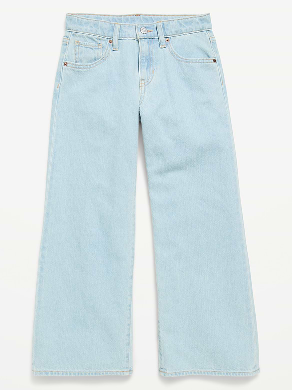 Jean coupe très généreuse à jambe large pour fille