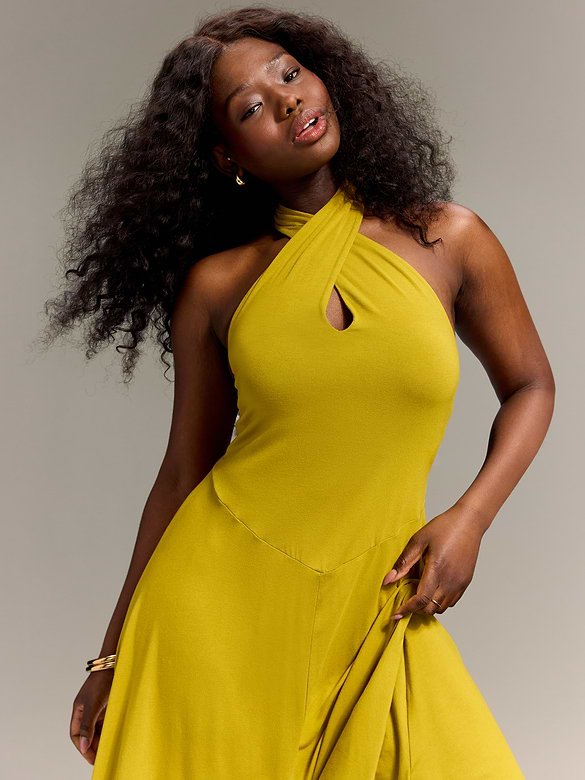 Old Navy x Christopher John Rogers Halter Maxi Dress