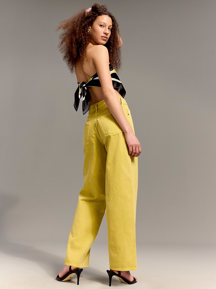 Image 3 of 7, Old Navy x Christopher John Rogers Mid-Rise Baggy Wide-Leg Jeans