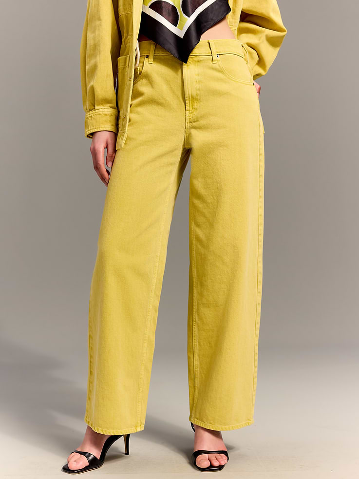 Image 2 of 7, Old Navy x Christopher John Rogers Mid-Rise Baggy Wide-Leg Jeans