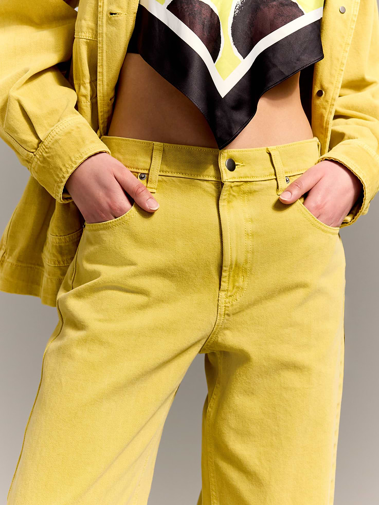 Image 4 of 7, Old Navy x Christopher John Rogers Mid-Rise Baggy Wide-Leg Jeans