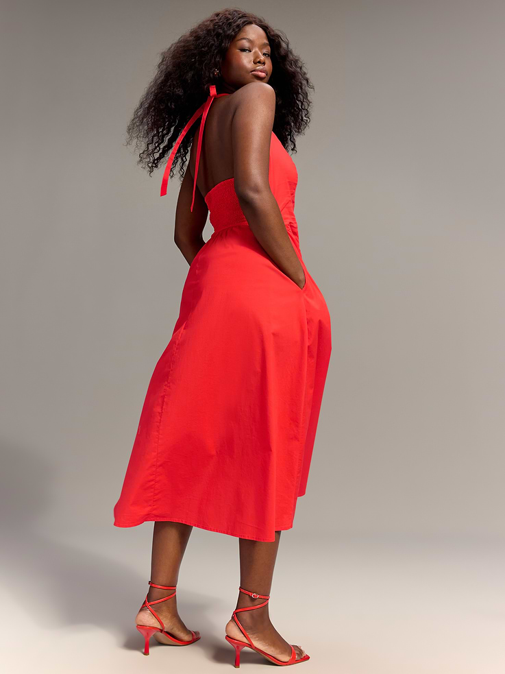 Image number 2 showing, Old Navy x Christopher John Rogers Halter Drop-Waist Dress