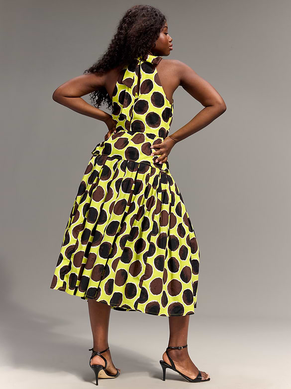 Old Navy x Christopher John Rogers Drop-Waist Midi Skirt