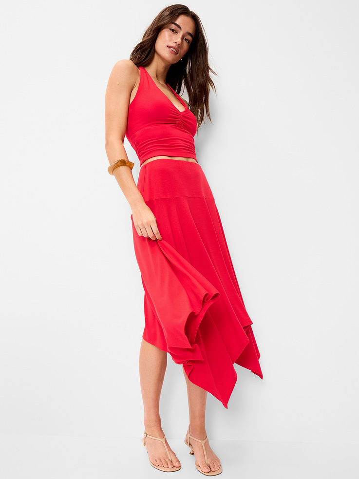 Image number 4 showing, Handkerchief Hem Midi Skirt