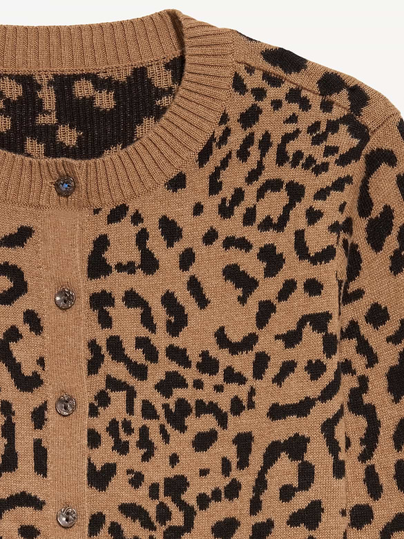 SoSoft Cotton Crew-Neck Cardigan Sweater