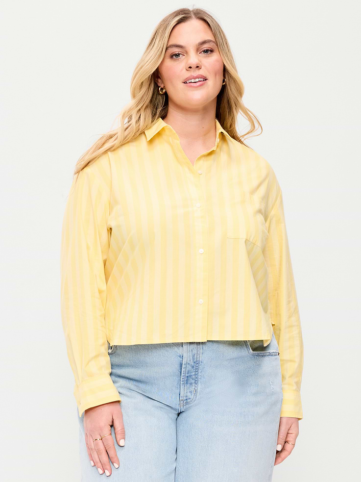 Image number 7 showing, Cropped Button-Down Shirt