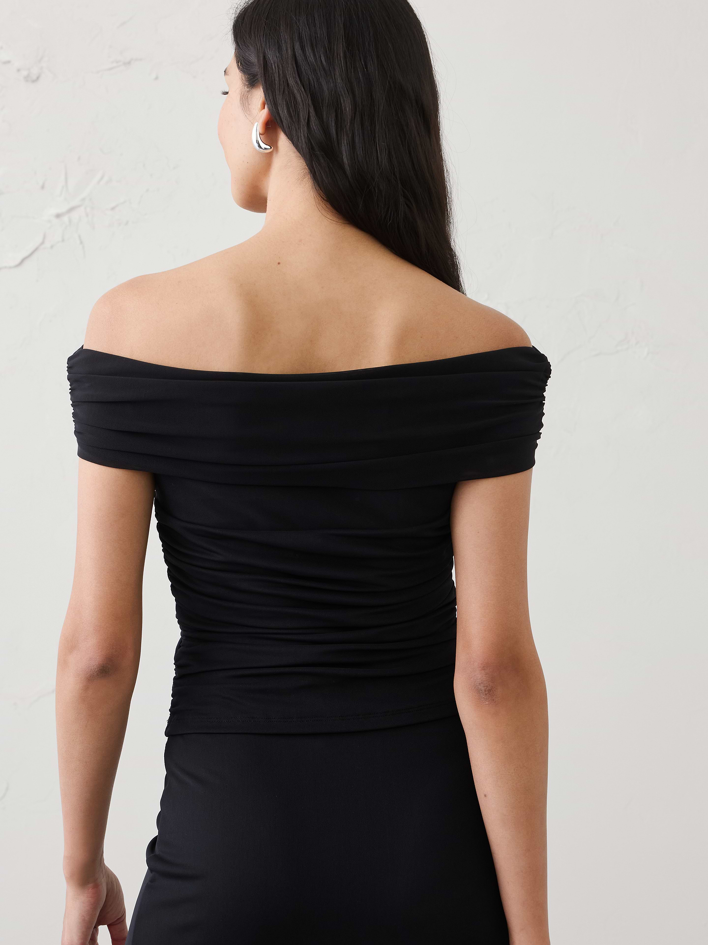 Image number 2 showing, Off-Shoulder Mesh Top