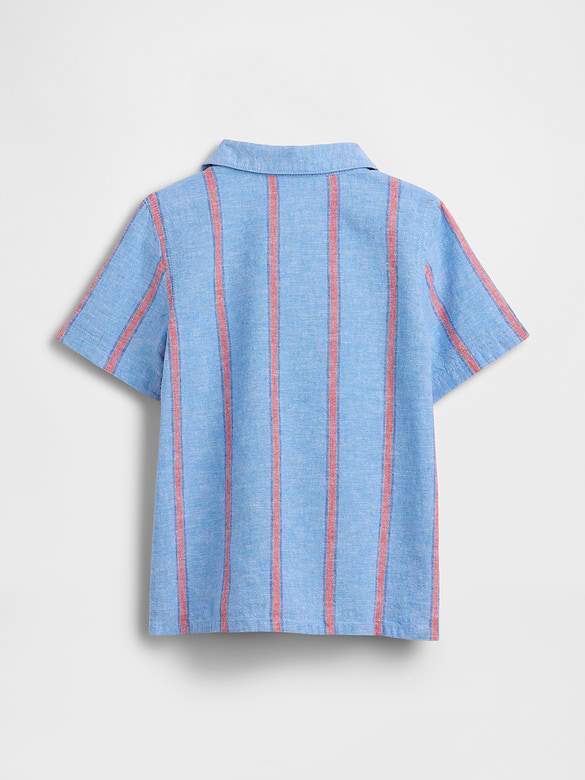 babyGap Brannan Bear Linen-Blend Vacay Shirt