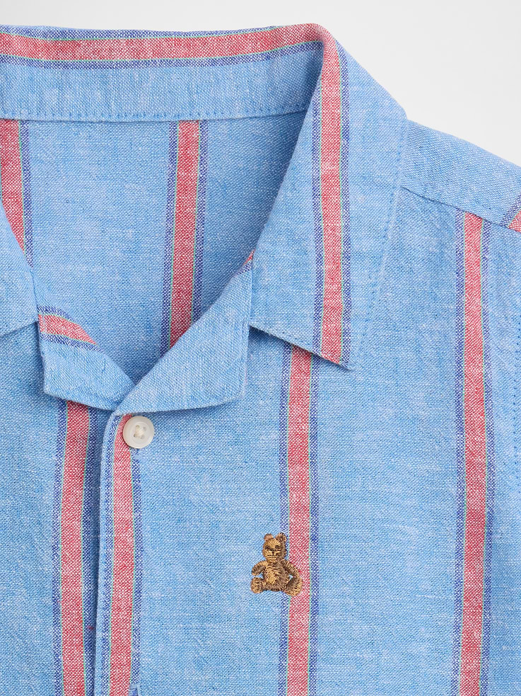 Image number 3 showing, babyGap Brannan Bear Linen-Blend Vacay Shirt