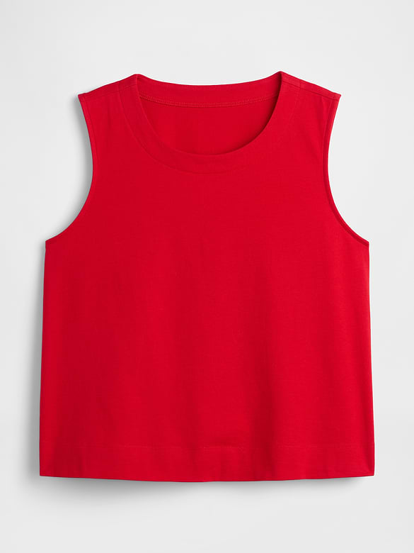 Crewneck Shell Tank Top