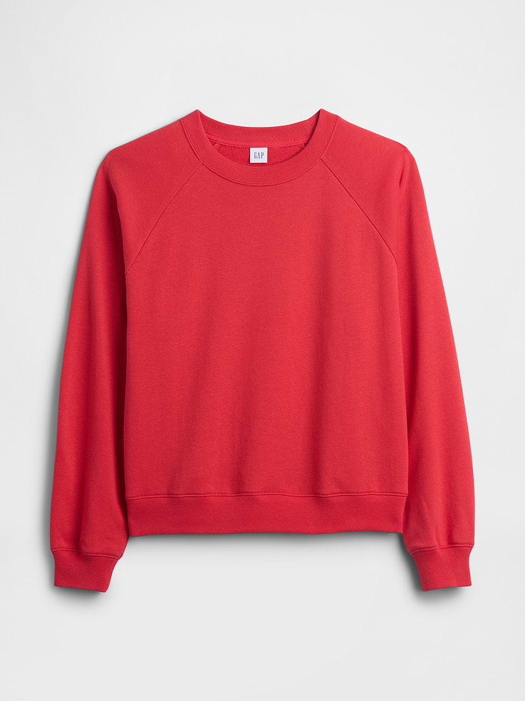 Image 5 of 5, Relaxed French Terry Crewneck Sweatshirt